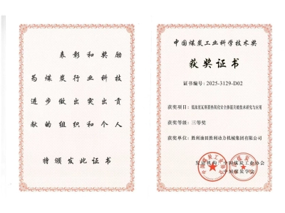 以技賦能拓市場 深耕融合促提升 &mdash;&mdash;聚焦勝動集團瓦斯利用技術斬獲行業(yè)大獎